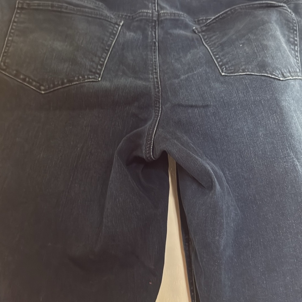 Chicos Dark Wash Perfect Stretch Pull On Jegging Skinny Jeans Chicos Size 2(14) - Picture 9 of 11
